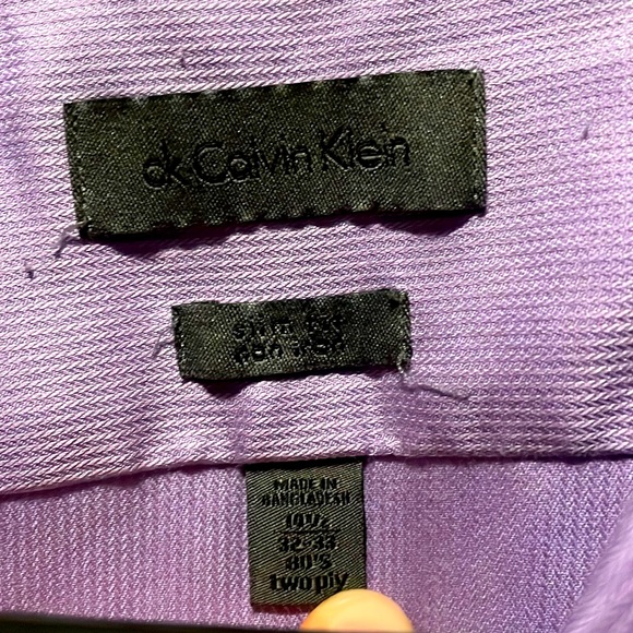 Purple Calvin Klein long sleeve button up - Picture 2 of 12